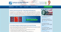 Desktop Screenshot of einreiseusa.net